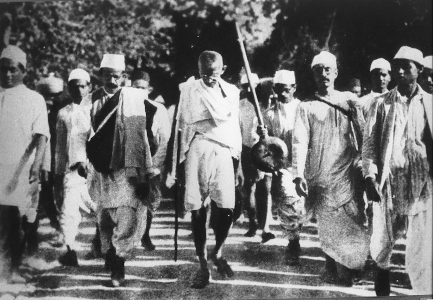 Ghandi on the Salt March